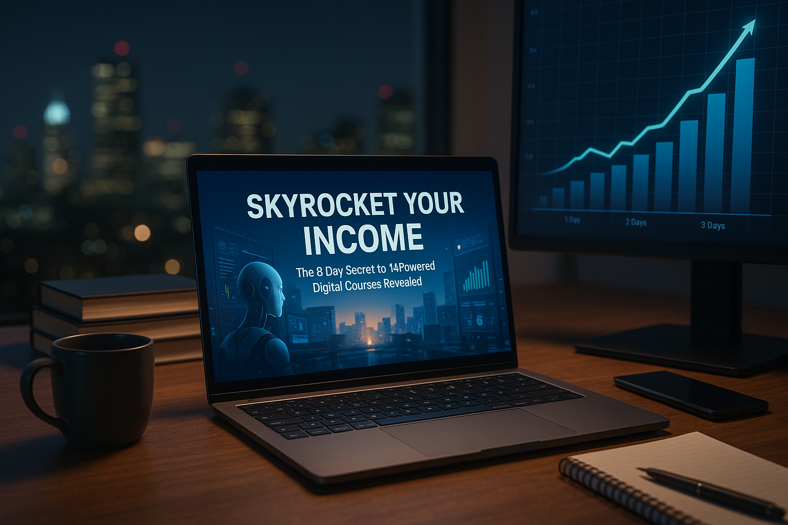 Skyrocket Your Income: The 3-Day Secret to AI-Powered Digital Courses Revealed